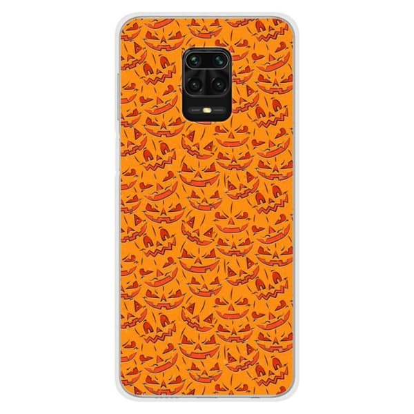 Tryckt silikonfodral som är kompatibelt med Xiaomi Redmi Note 9 Pro HA Pumpkins