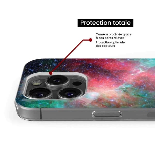 Tryckt silikonfodral som är kompatibelt med Samsung Galaxy S23 Ultra Nebula
