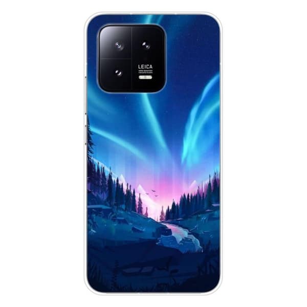 Tryckt silikonfodral som är kompatibelt med Xiaomi 13 Nightfall