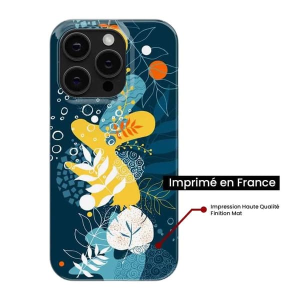Tryckt silikonfodral som är kompatibelt med Apple iPhone 11 Pro Max Sea-blommor