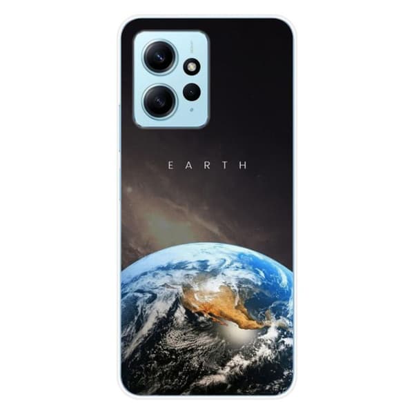 Tryckt silikonfodral som är kompatibelt med Xiaomi Redmi Note 12 4G Earth