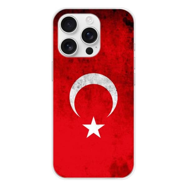 Tryckt silikonfodral kompatibelt Apple iPhone 16 Pro Türkiye Flag