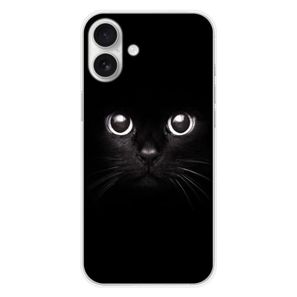 Tryckt silikonfodral som är kompatibelt med Apple iPhone 16 Plus Cat-ögon