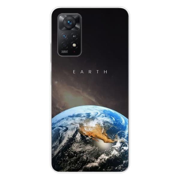 Tryckt silikonfodral kompatibelt med Xiaomi Redmi Note 11 Pro Plus 5G Earth