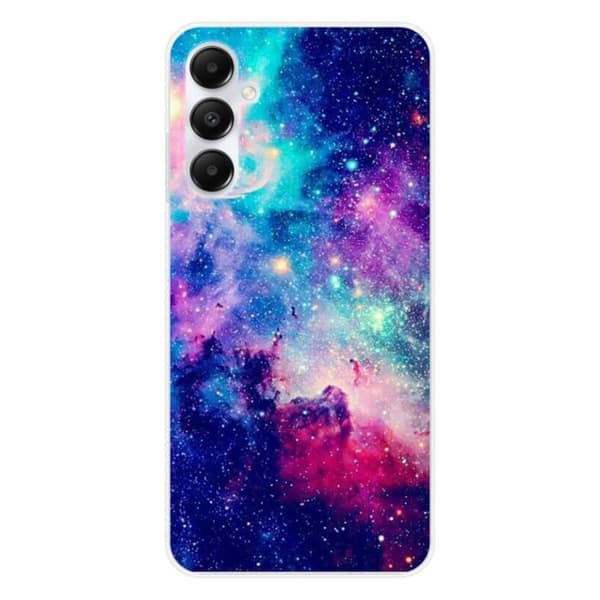 Tryckt silikonfodral som är kompatibelt med Samsung Galaxy A25 Galaxy Blue