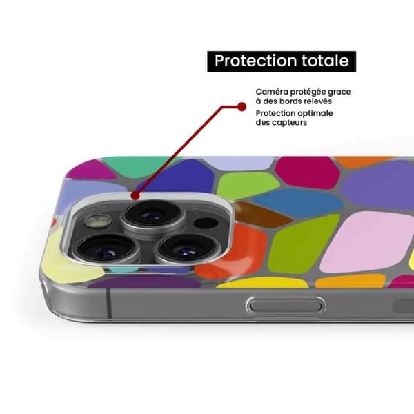 Siliconfodral med tryck - Vonoroi - Apple iPhone 11 Pro Max - Flerfärgad - Semistiv - Optimal skydd