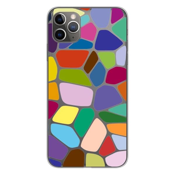 Siliconfodral med tryck - Vonoroi - Apple iPhone 11 Pro Max - Flerfärgad - Semistiv - Optimal skydd