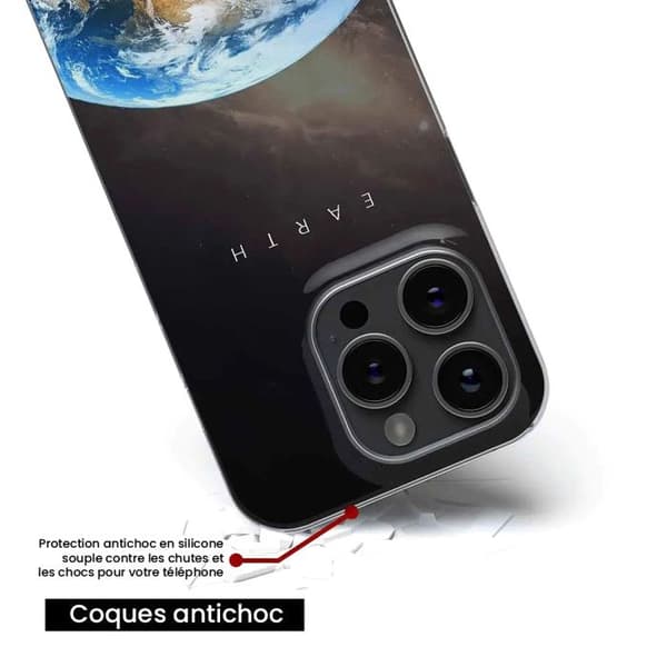 Tryckt silikonfodral som är kompatibelt med Xiaomi 14 Earth