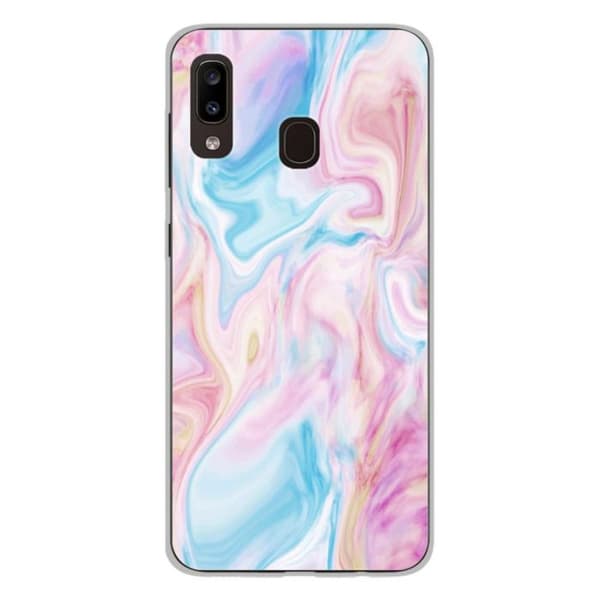Tryckt silikonfodral som är kompatibelt med Samsung Galaxy A20e Soap