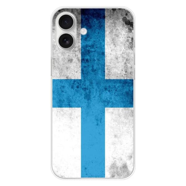 Tryckt silikonfodral som är kompatibelt med Apple iPhone 16 Plus Marseille flagga