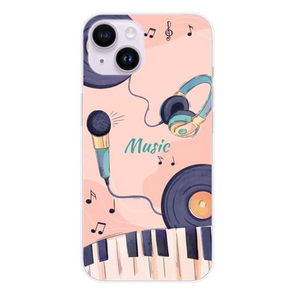 Silicone case with print - 1001 cases - Apple iPhone 14 - Multicolor - Semi-rigid - Optimal protection