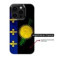 Miniatyrbild 2 av 6: Tryckt silikonfodral som är kompatibelt med Apple iPhone 14 Guadeloupe flagga