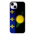 Miniatyrbild 1 av 6: Tryckt silikonfodral som är kompatibelt med Apple iPhone 14 Guadeloupe flagga