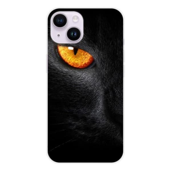 Tryckt silikonfodral som är kompatibelt med Apple iPhone 15 Eye of Panterre