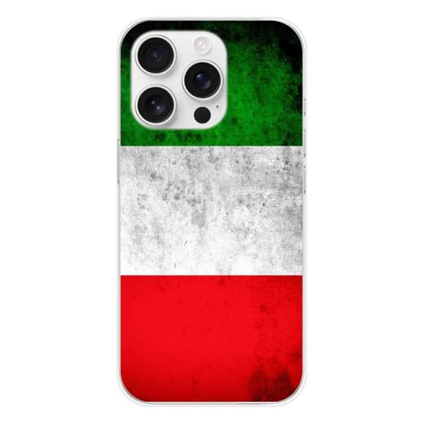 Tryckt silikonfodral som är kompatibelt med Apple iPhone 16 Pro Italien flagga