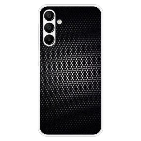 Tryckt silikonfodral som är kompatibelt med Samsung Galaxy A15 Dark Metal