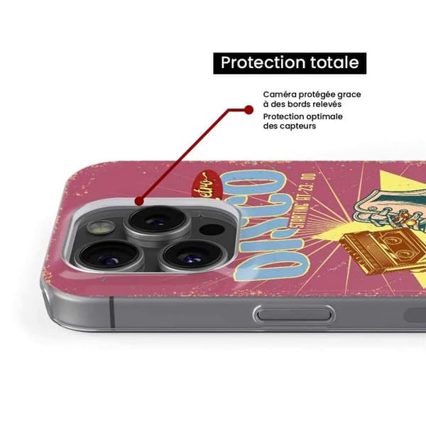 Tryckt silikonfodral som är kompatibelt med Samsung Galaxy A15 Retro disco