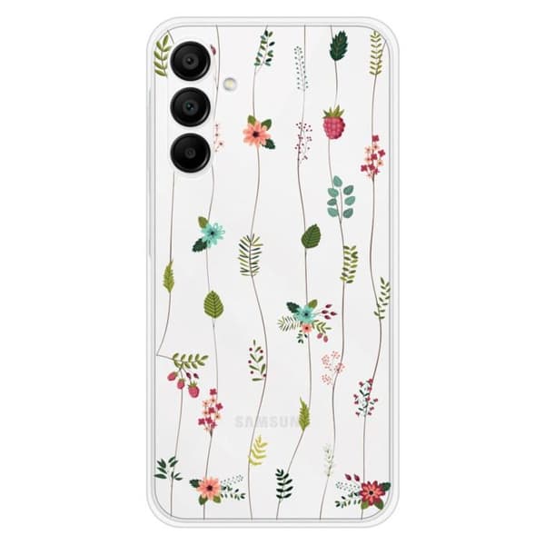 Tryckt silikonfodral som är kompatibelt med Samsung Galaxy A15 Rose of flowers
