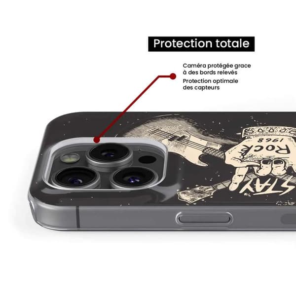 Tryckt silikonfodral som är kompatibelt med Samsung Galaxy A15 Stay rock