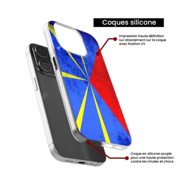 Tryckt silikonfodral som är kompatibelt med Xiaomi Mi 12 Lite Reunion Flag