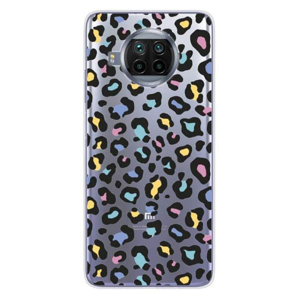 Tryckt silikonfodral som är kompatibelt med Xiaomi Mi 10T Lite Colorful leopard