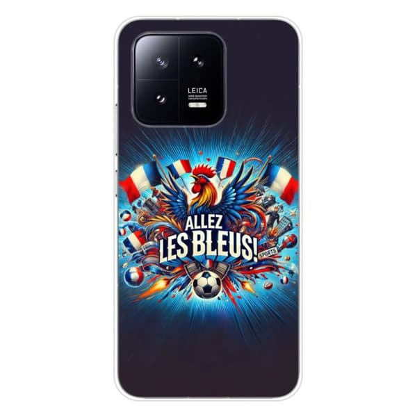 Tryckt silikonfodral som är kompatibelt med Xiaomi 13 Come on blues