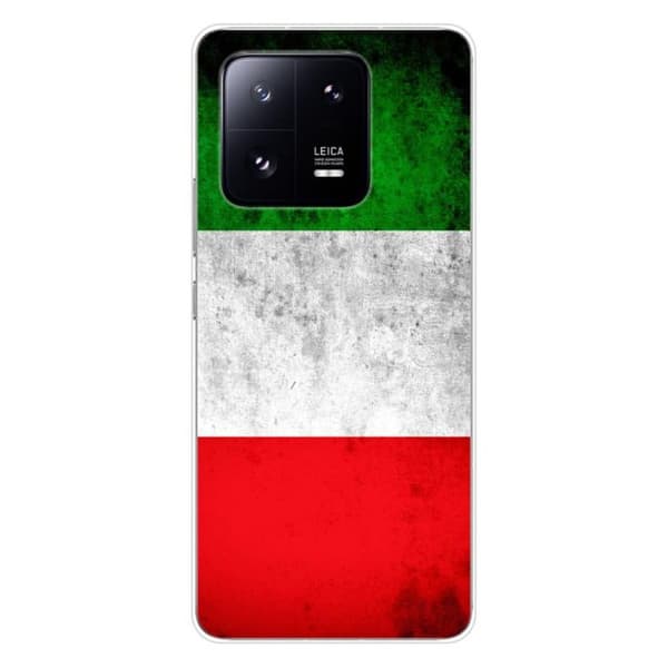 Tryckt silikonfodral som är kompatibelt med Xiaomi 13 Pro Italiens flagga