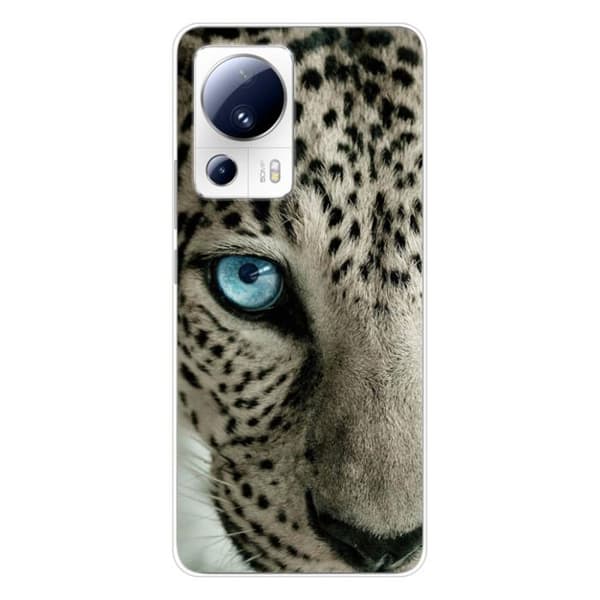 Tryckt silikonfodral som är kompatibelt med Xiaomi 13 Lite Leopard eye