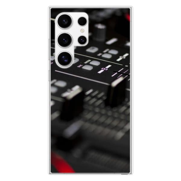 Tryckt silikonfodral som är kompatibelt med Samsung Galaxy S24 Ultra DJ Mixer