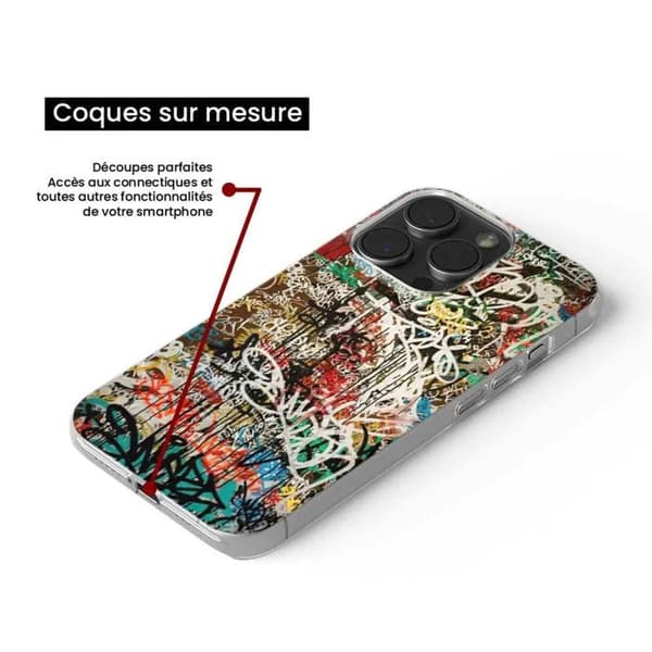 Tryckt silikonfodral som är kompatibelt med Xiaomi 13 Pro Graffiti 1