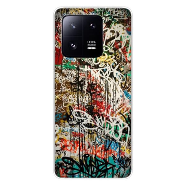 Tryckt silikonfodral som är kompatibelt med Xiaomi 13 Pro Graffiti 1