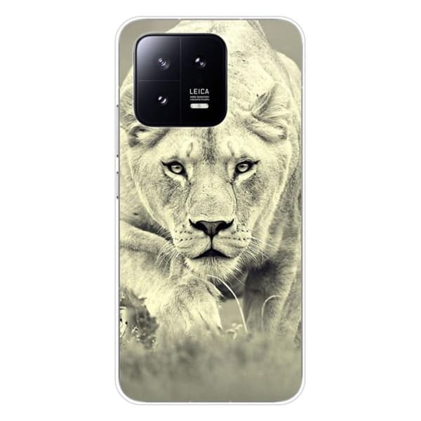 Tryckt silikonfodral som är kompatibelt med Xiaomi 13 Lioness
