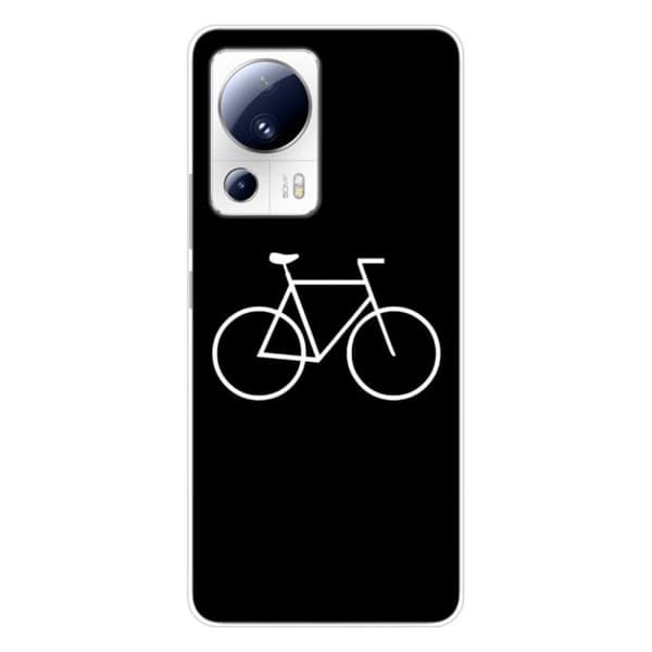 Tryckt silikonfodral som är kompatibelt med Xiaomi 13 Lite Bike Hipster