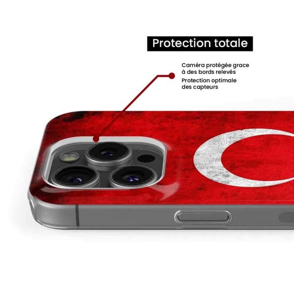 Tryckt silikonfodral som är kompatibelt med Xiaomi 13 Türkiye-flaggan