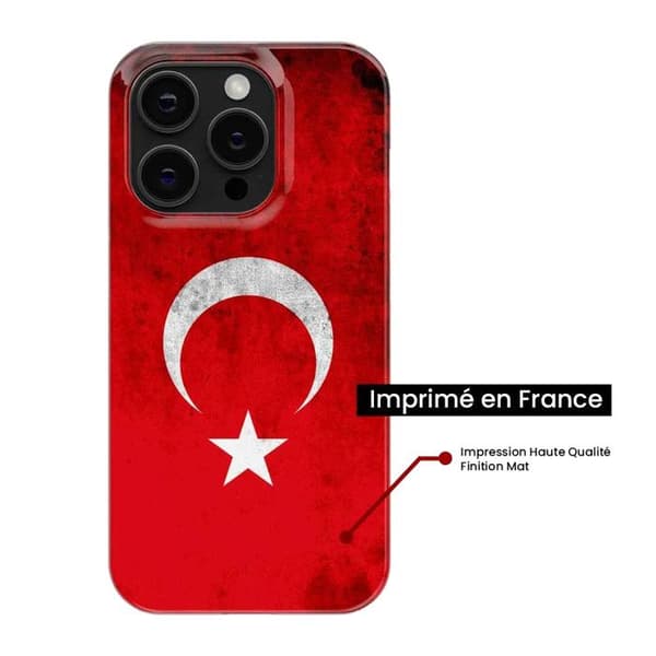Tryckt silikonfodral som är kompatibelt med Xiaomi 13 Türkiye-flaggan
