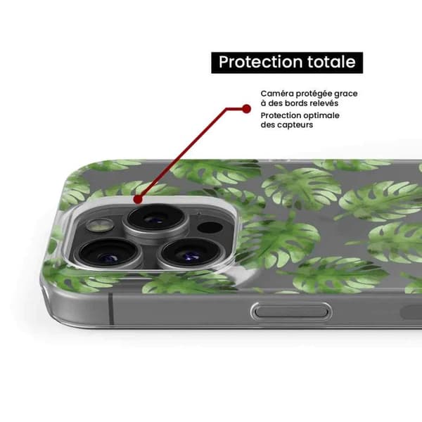 Tryckt silikonfodral som är kompatibelt med Xiaomi 13 Lite Monstera-blad