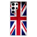 Miniatyrbild 1 av 6: Tryckt silikonfodral som är kompatibelt med Samsung Galaxy S24 Ultra England flagga