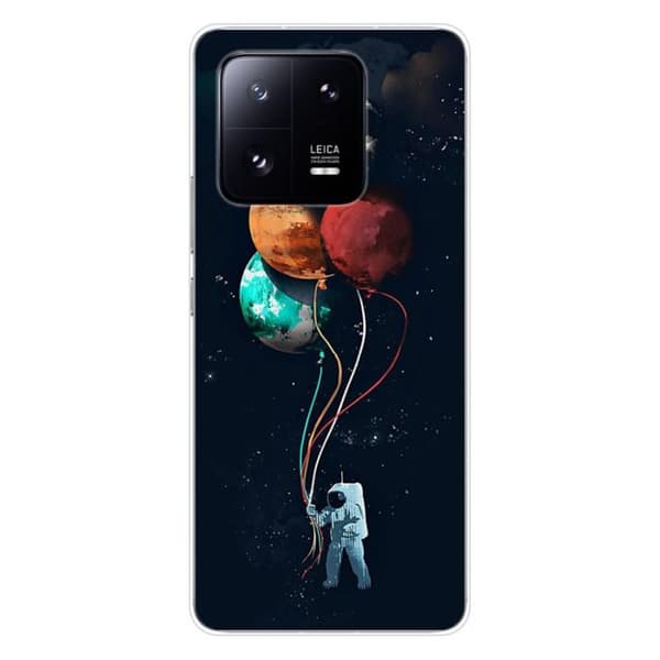 Tryckt silikonfodral som är kompatibelt med Xiaomi 13 Pro Balloon Cosmonaut