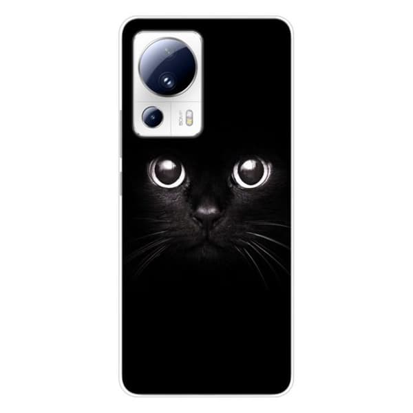 Tryckt silikonfodral som är kompatibelt med Xiaomi 13 Lite Cat-ögon