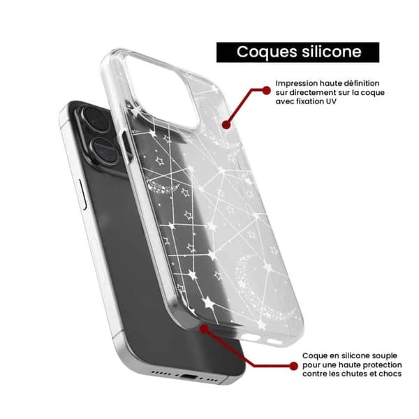 Tryckt silikonfodral som är kompatibelt med Xiaomi 13 Starry linjer