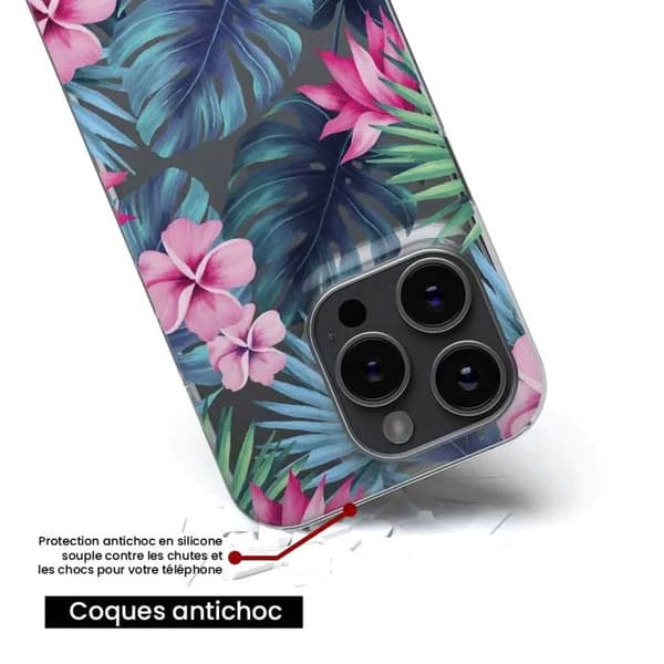 Tryckt silikonfodral som är kompatibelt med Xiaomi 13 Tropical Watercolor