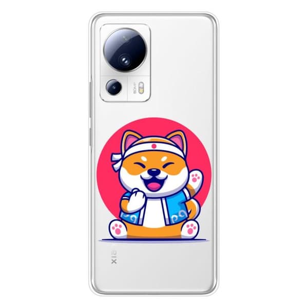 Tryckt silikonfodral som är kompatibelt med Xiaomi 13 Lite Shiba ninja