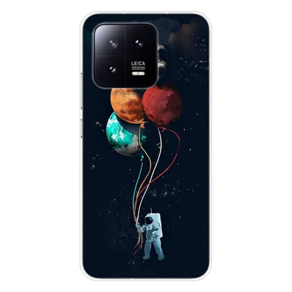 Tryckt silikonfodral som är kompatibelt med Xiaomi 13 Balloon Cosmonaut