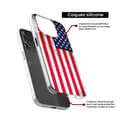 Miniatyrbild 4 av 6: Tryckt silikonfodral kompatibelt med Samsung Galaxy S24 FE USA flagga