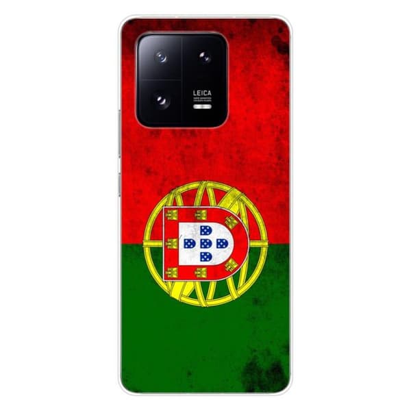 Tryckt silikonfodral som är kompatibelt med Xiaomi 13 Pro Portugal flagga