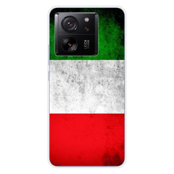 Tryckt silikonfodral som är kompatibelt med Xiaomi 13T Italiens flagga
