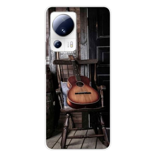 Tryckt silikonfodral som är kompatibelt med Xiaomi 13 Lite Guitar