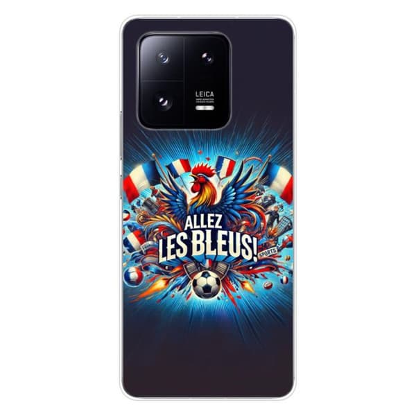 Tryckt silikonfodral som är kompatibelt med Xiaomi 13 Pro Come on blues