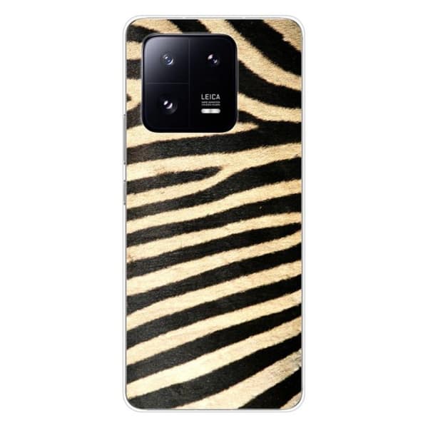 Tryckt silikonfodral som är kompatibelt med Xiaomi 13 Pro Zebra