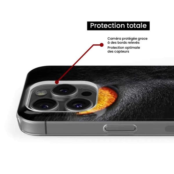 Tryckt silikonfodral som är kompatibelt med Xiaomi 14 Eye of Panterre